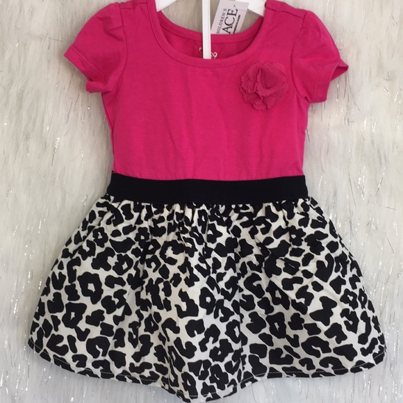 The Children's Place Other - Children's Place Short Sleeve Leopard Print Dress